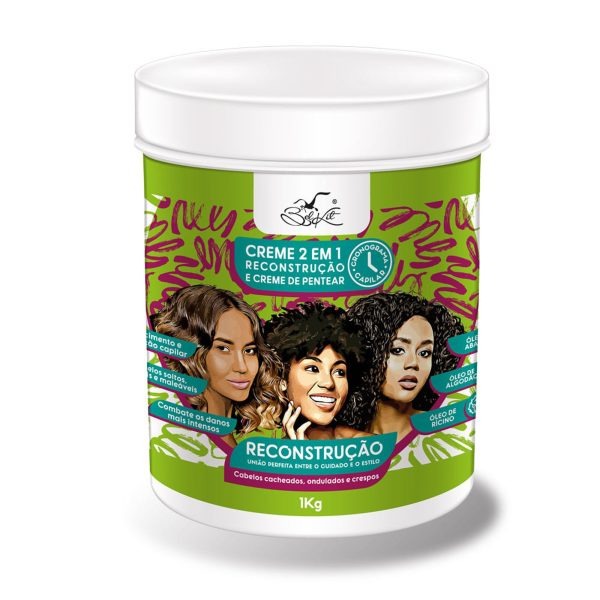 Crema Capilar 2 en 1 | Para Cabello Rizado, Ondulado y Crespo - BelKit