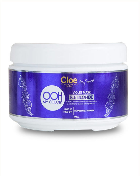 Máscara Neutralizante de Tonos Amarillos (Ice Blonde) 270gr - Cloe