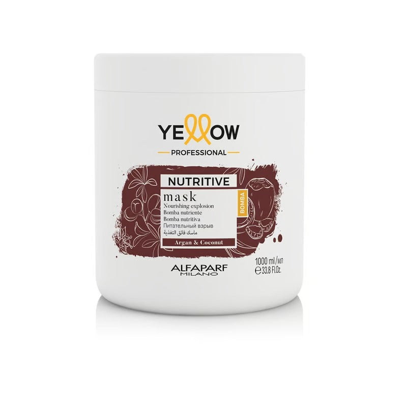 Máscara Nutritiva (Cabello Seco) + Aceite de Argan y Coco - Yellow