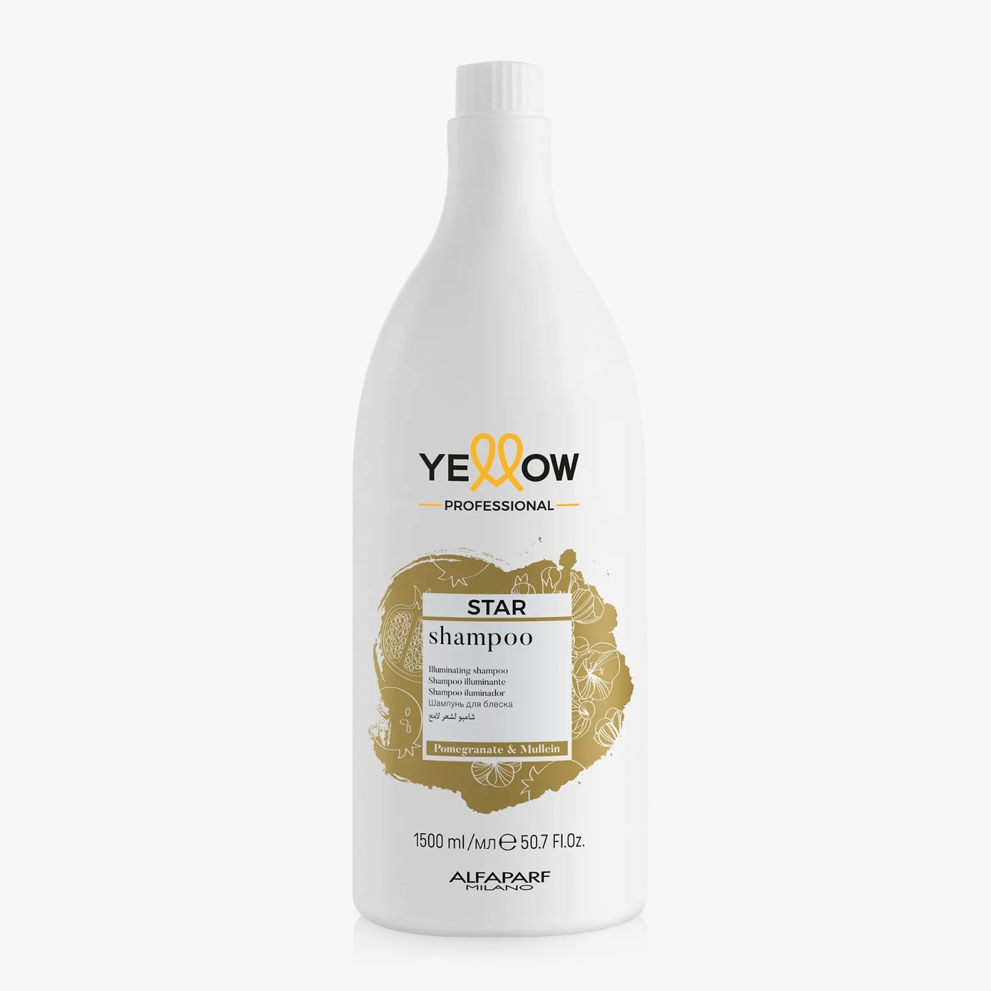 Shampoo Star (Iluminador) + Flor de Verbasco y Aceite de Granada - Yellow