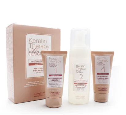 Kit Tratamiento De Alisado Express Keratin Therapy (3 pasos) - Alfaparf Milano