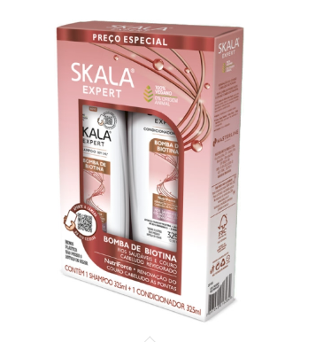 Kit Shampoo y Acondicionador Bomba de Biotina Skala