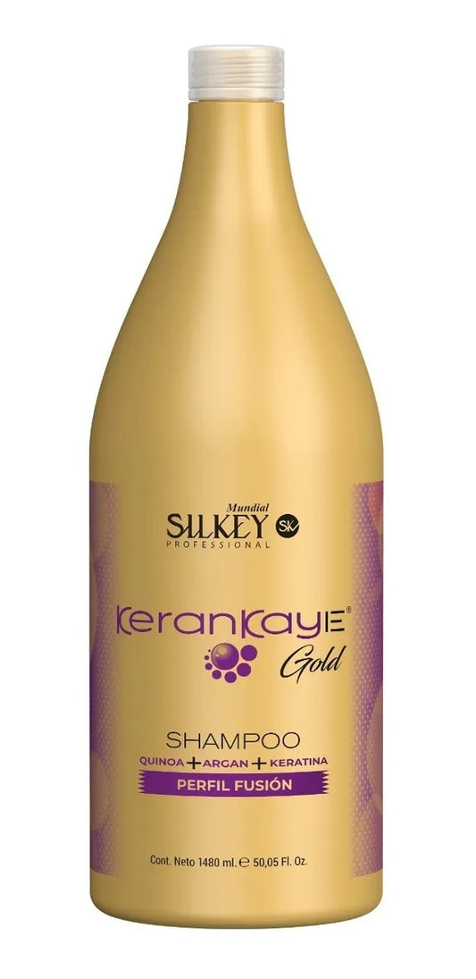 Shampoo Perfil Fusión [Quinoa+Argan+Keratina] | Kerankaye Gold 1.480ml - Silkey