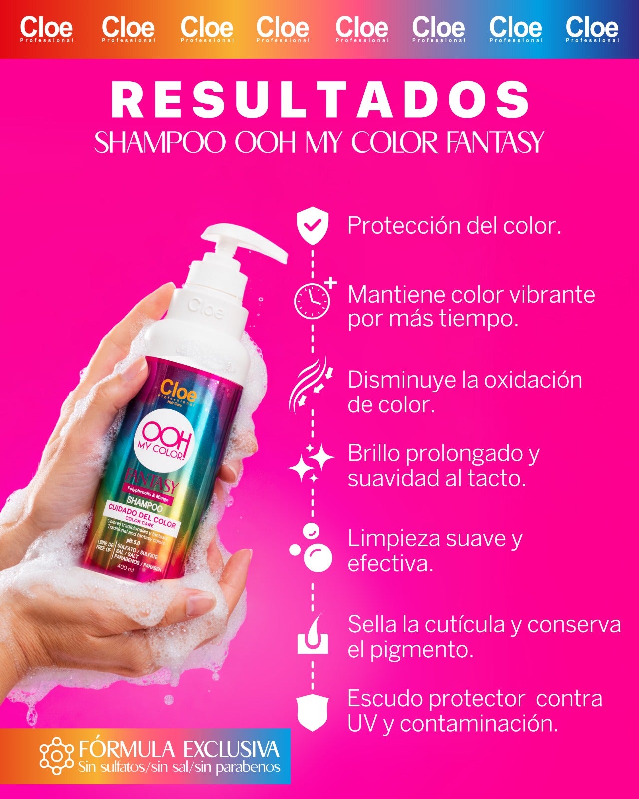 Shampoo Oh My Color Fantasy 400ml - Cloe