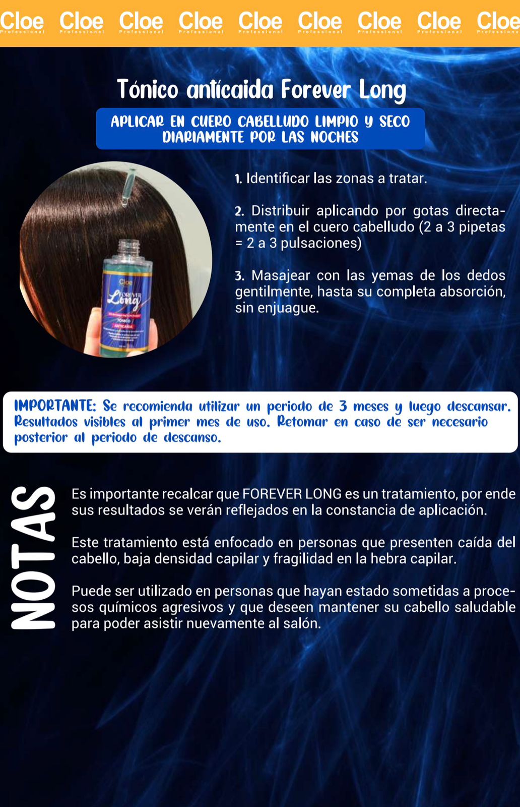 Tónico Forever Long 100ml - Cloe