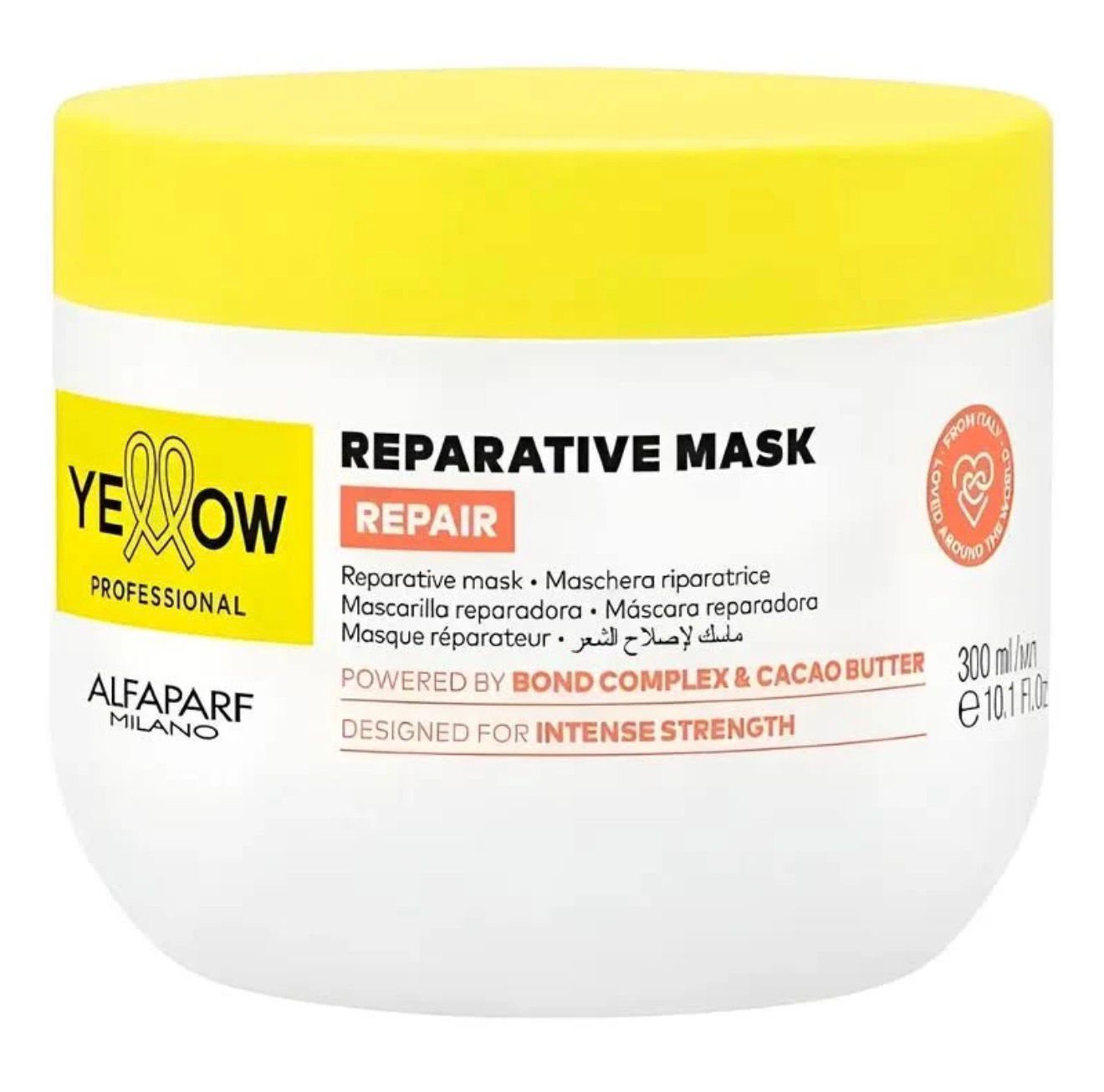 Máscara Reestructurante (Reparación Cabello Dañado) + Proteína de Almendras & Cacao - Yellow