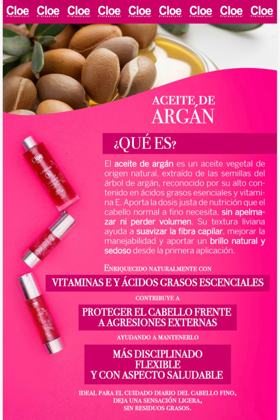 Aceite Capilar Nutritivo (Fascination Rose) - Cloe 50ml