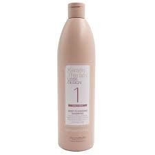 Shampoo de Limpieza Profunda (Paso 1) - Keratin Therapy Lisse Design 500 ml Alfaparf Milano.
