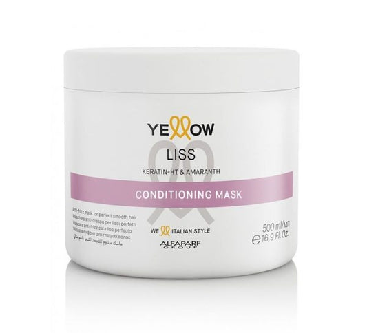 Máscara Anti-Frizz (Liso Perfecto) + Keratina HT & Aceite de Amaranto - Yellow