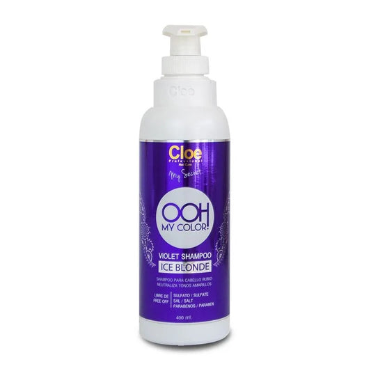 Violet Shampoo Para Cabello Rubio Neutraliza amarillos 400ml - Cloe