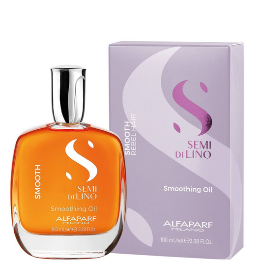 Aceite Disciplinante Para Cabellos Rebeldes | Semi Di Lino | Smooth Oil Alfaparf -100 ml